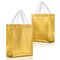 Gold Gift Bags Medium Size – Set of 12 Reusable Gold Gift Bags With Handles - Perfect Party Favor Bag for Christmas Holidays, Wedding, Bachelorette Party Favors and Goodies – 8W x 4D x 10H